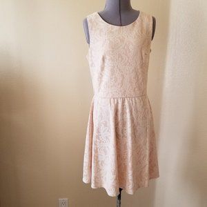 Lacey beige dress